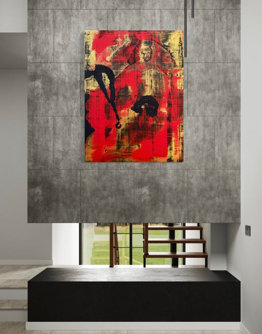 Abstract #012-25 (#38 in the series), on display at Verde Bistro