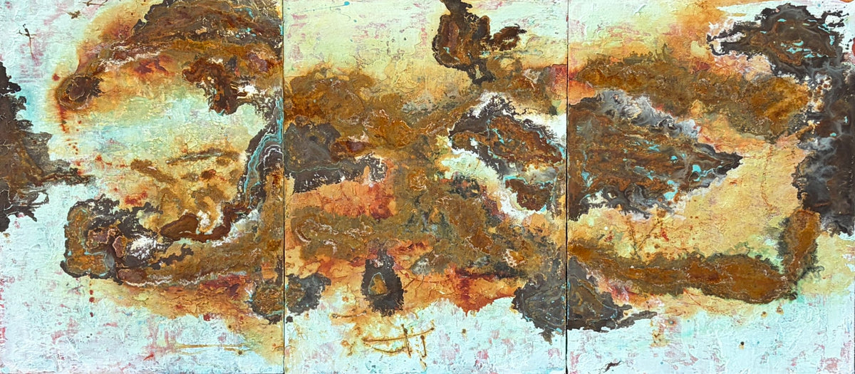 Abstract #003-26 (Triptych) by Nick Watson, three panels